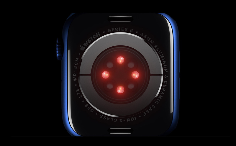 Cảm biến nhịp tim quang học thế hệ 3 chỉ có trên Apple Watch Series 6