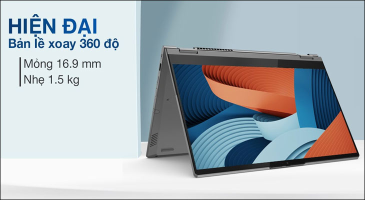 Laptop 2 trong 1 sở hữu tính năng gập màn hình 360 độ