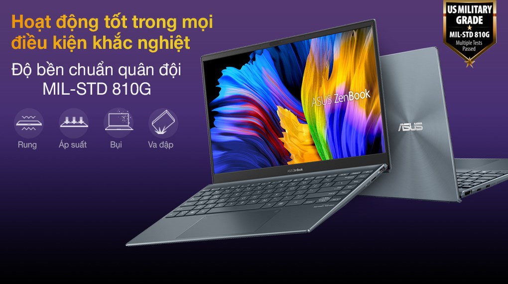 Laptop Asus ZenBook UX325EA có lượng pin trâu, hoạt động tốt trong mọi điều kiện
