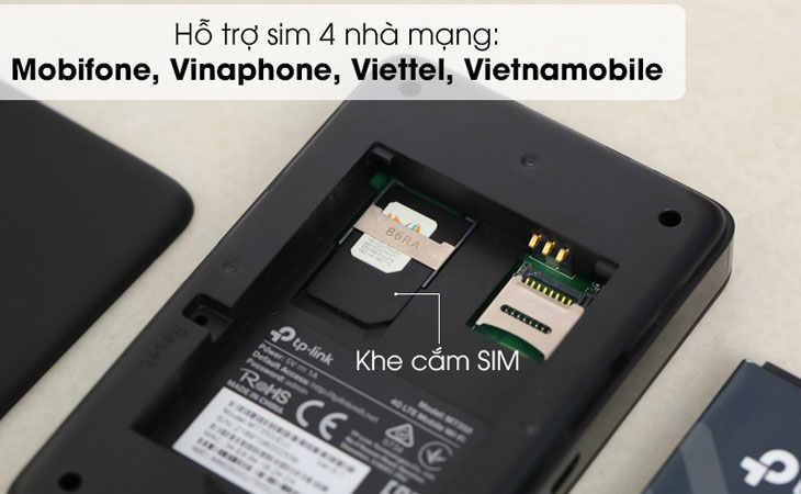 Bộ phát Wifi di động 4G hô trợ SIM của hầu hết các nhà mạng