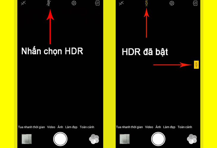 Cách bật tắt HDR trên điện thoại Android