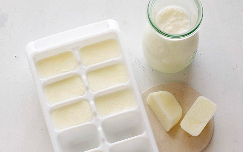 Sữa dừa bảo quản đông đá có thể dùng tầm 5 - 6 tuần