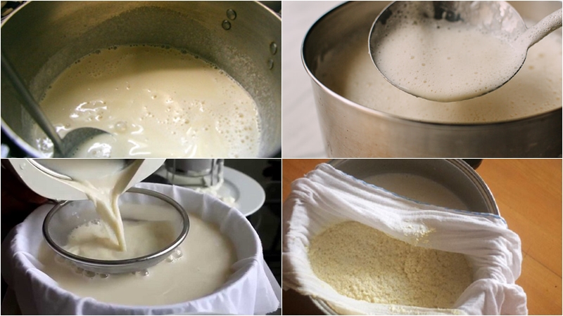 Bước 2: Nấu sữa đậu nành