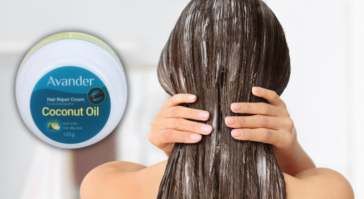 Kem ủ tóc tinh dầu dừa làm mềm mượt cho tóc khô, hư tổn Avander 125g 