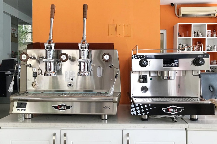Máy pha cà phê chuyên nghiệp Wega có công suất lớn