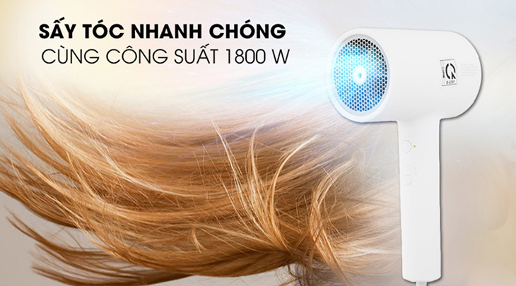 Máy sấy tóc Xiaomi Ionic NUN4052GL có công suất tới 1800W