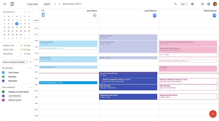 Lên lịch hoạt động với Google Calendar