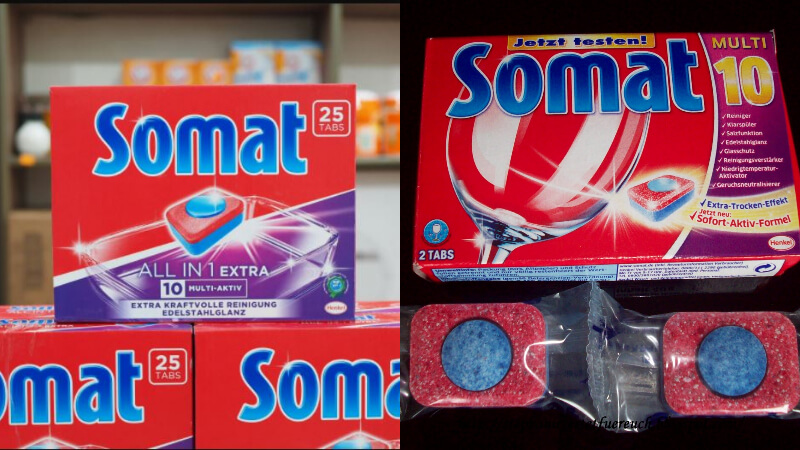 Viên rửa bát Somat được nhập khẩu từ Đức