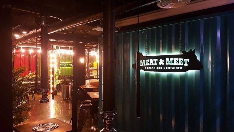 Nhà Hàng Hàn Quốc Meat & Meet BBQ Container – Nhà Hàng BBQ Ở Sài Gòn