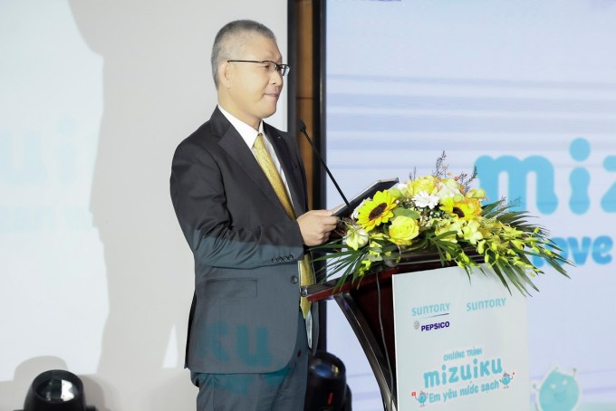 Ông Shigeaki Kazama, Phó tổng giám đốc Bộ phận Phát triển Bền vững của Tập đoàn Suntory PepsiCo Việt Nam. Ảnh: Suntory PepsiCo Việt Nam
