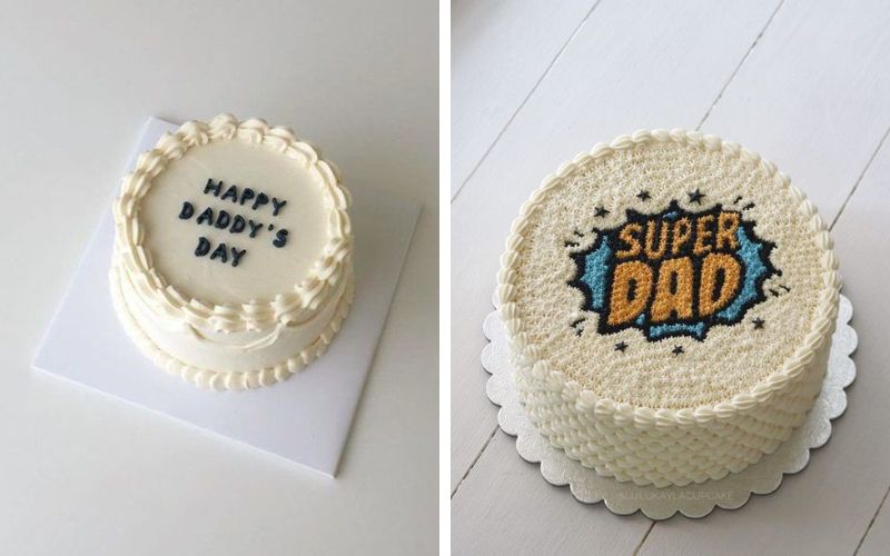 Mẫu bánh sinh nhật tặng bố đơn giản