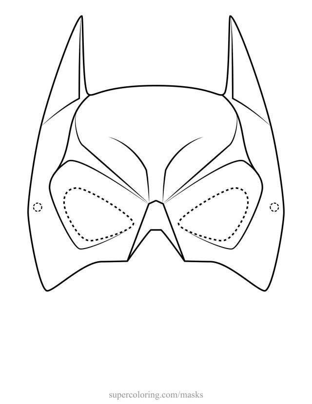 Tranh Tô Màu Mặt Nạ Hoạt Hình Tô Màu Mặt Nạ Doremon, Người Nhện, Batman, Vv