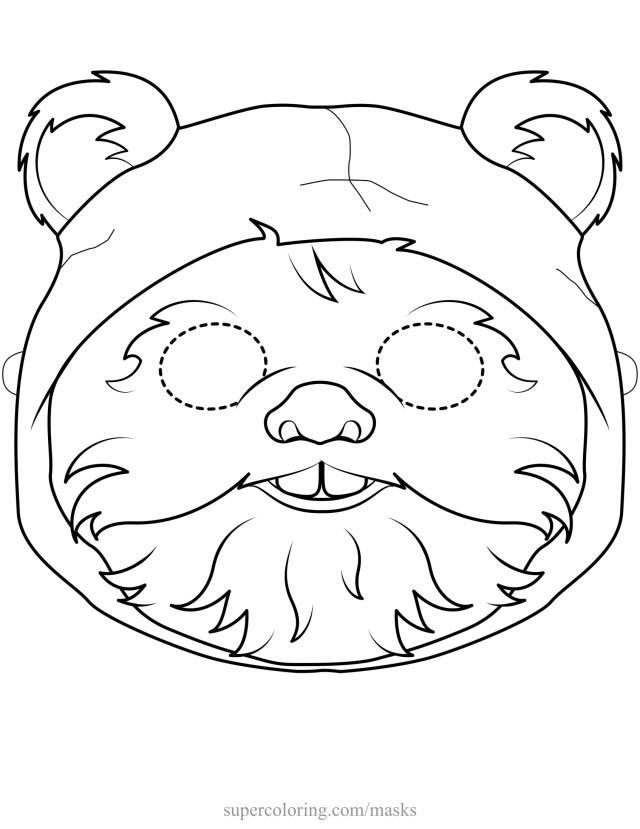 3 little pigs mask outline paper craft da gop 16