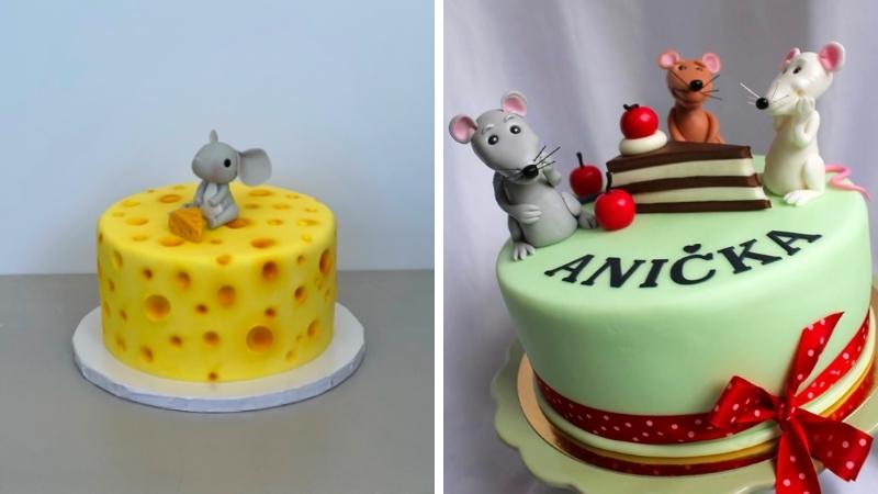 QUÁ DỄ THƯƠNG||| - Những chiếc bánh sinh nhật hình con chuột Mickey đáng yêu