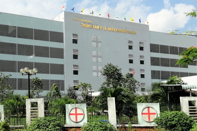 Trung tâm Y tế huyện Phước Long - nơi 6 học sinh được điều trị. Ảnh: An Minh