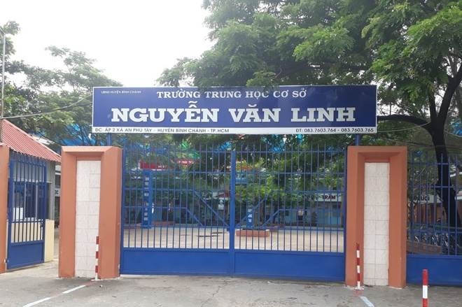 Trường THCS Nguyễn Văn Linh. Ảnh: website nhà trường