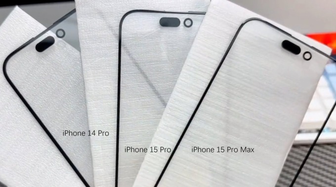 Viền màn hình 1,55 mm của iPhone 15 Pro Max mỏng hơn hẳn. Ảnh: Ice Universe