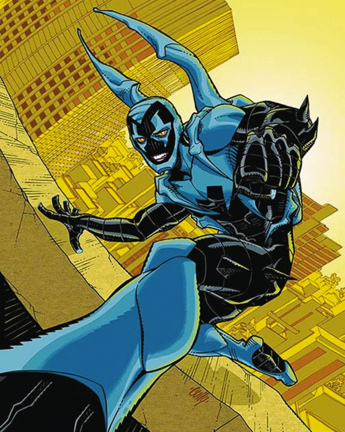 Nhân vật Jamie Reyes trong bộ giáp Blue Beetle bản truyện tranh. Ảnh: DC