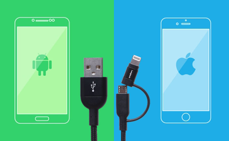 Cáp Micro USB Lightning sử dụng được cho thiết bị Android và iOS
