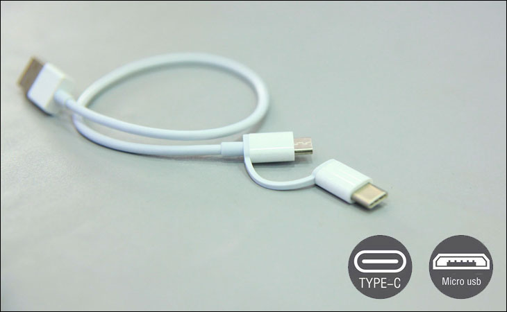 áp Micro USB kèm USB Type C giúp người dùng tiết kiệm chi phí mua từng loại