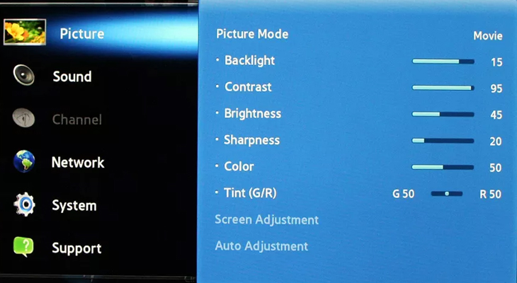 Hướng dẫn cách bật Film Mode trên tivi Samsung 3