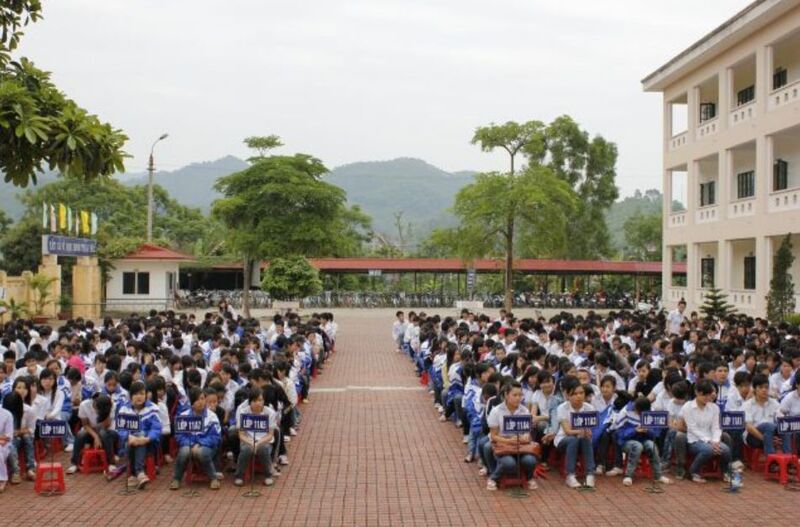 Hình ảnh học sinh trường THPT Chu Văn An- Ninh Thuận