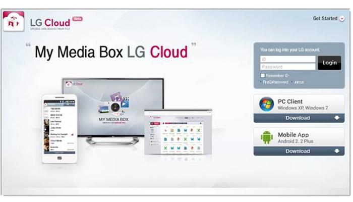 Đăng nhập vào LG Cloud