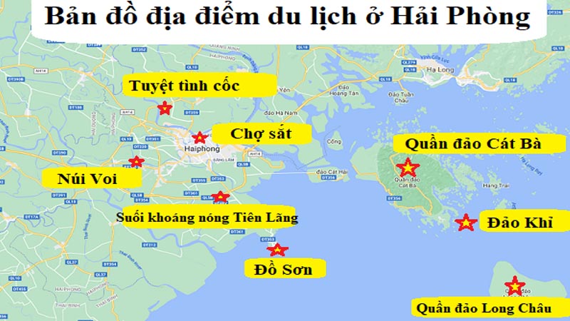 Bản đồ du lịch Hải Phòng