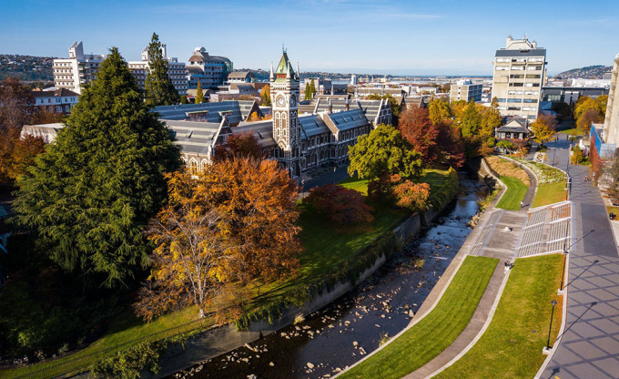Khuôn viên Đại học Otago, thành phố Dunedin, New Zealand. Ảnh: University of Otago