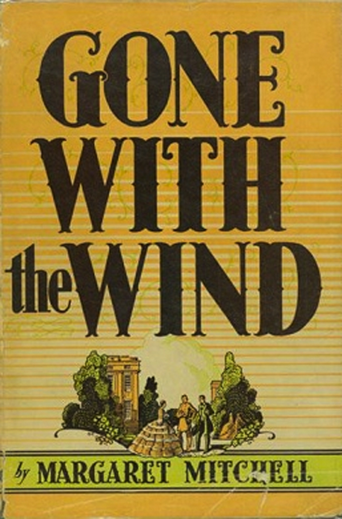 Bìa cuốn Cuốn theo chiều gió bản in đầu tiên tại Mỹ. Ảnh: Macmillan