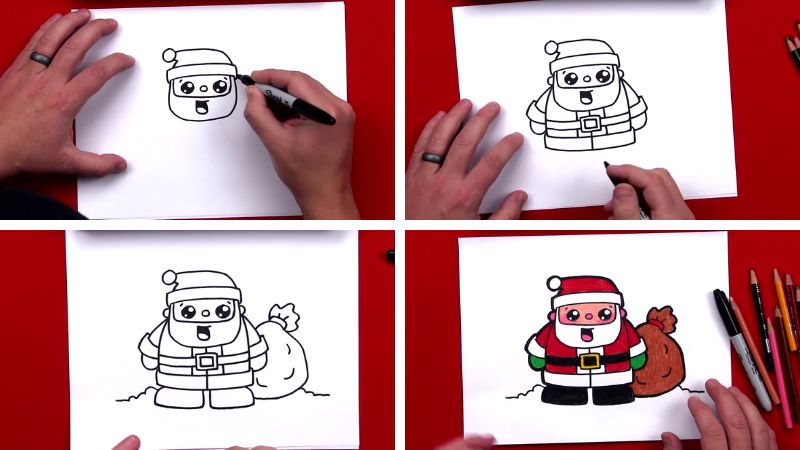 Cách vẽ tranh Noel Giáng Sinh đơn giản đẹp nhất  METAvn