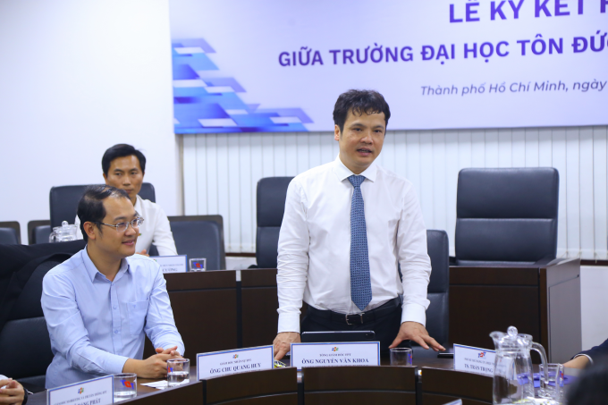 Ông Nguyễn Văn Khoa - Tổng giám đốc FPT chia sẻ tại sự kiện. Ảnh: FPT