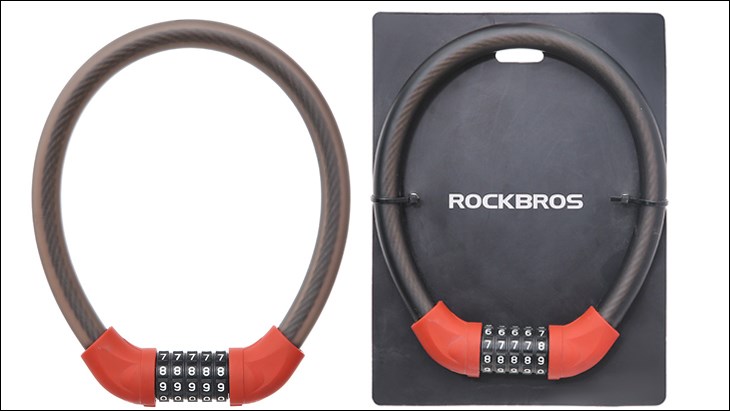 Khóa số xe đạp RockBros RKS570 Đỏ đảm bảo sự bảo mật với khóa 5 số an toàn