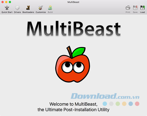 Chạy ứng dụng MultiBeast