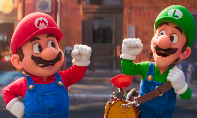 Anh em Mario (trái) - Luigi trong phiên bản hoạt hình. Ảnh: IMDb