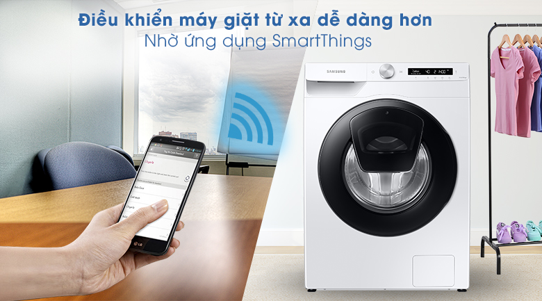 Điều khiển máy giặt từ xa thông qua ứng dụng SmartThings