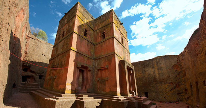 Nhà thờ St.George ở Lalibela, Ethiopia. Ảnh: Dmitry Chulov