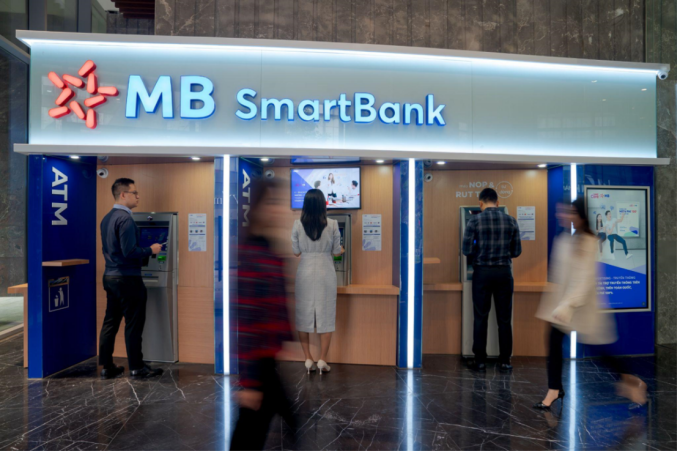 MB Smartbank là mô hình điểm giao dịch số tự phục vụ 24/7 cho khách hàng của MB. Ảnh: MB