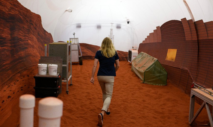 Cơ sở thí nghiệm mô phỏng sao Hỏa ở Houston, Texas, Mỹ. Ảnh: AFP