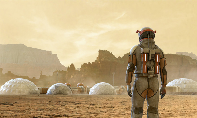 Các phi hành gia trên sao Hỏa sẽ phải học cách sống với bức xạ cao và nhiệt độ khắc nghiệt. Ảnh: Peepo