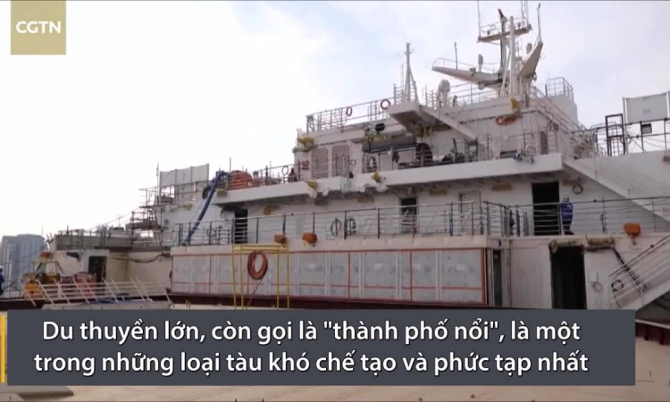 Siêu du thuyền tự đóng đầu tiên của Trung Quốc sắp xuất xưởng