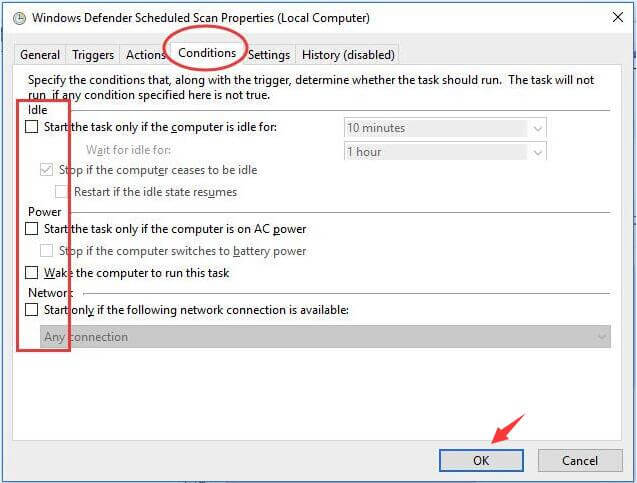 Thay đổi lịch hoạt động của Windows Defender
