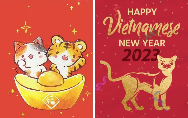 Chúc Mừng Năm Mới 2023 Tết Việt Năm Quý Mão Con Mèo đẹp Tuyệt Vời  EPS Tải  xuống miễn phí  Pikbest