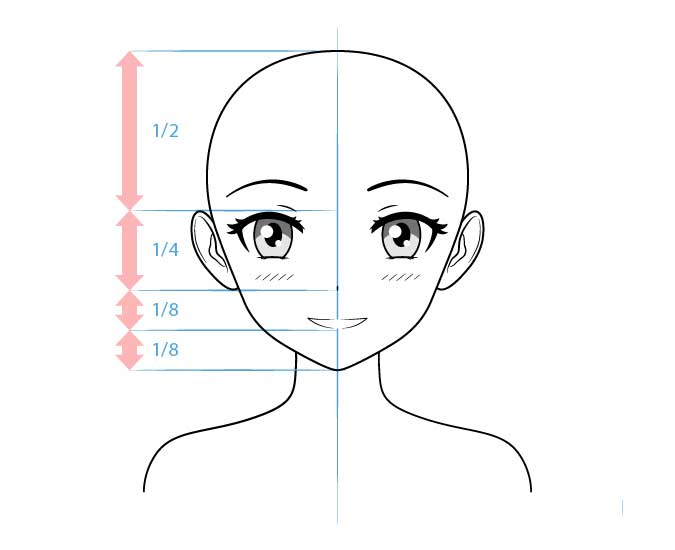 Hướng dẫn vẽ đầu và khuôn mặt nhân vật Anime nữ - thcs-thptlongphu.edu.vn