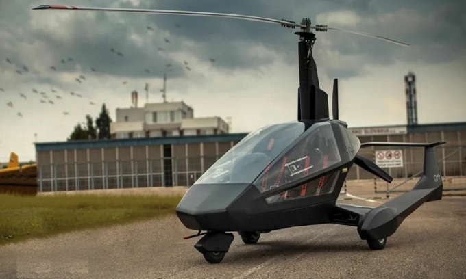 Mẫu máy bay gyroplane Nisus do công ty  Jokertrike của Slovakia phát triển. Ảnh: Jokertrike