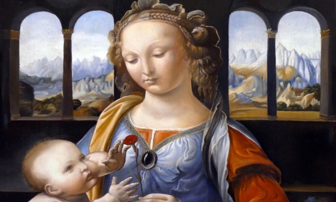 Bức tranh Madonna of the Carnation cho thấy tác dụng của lòng đỏ trứng trong sơn dầu. Ảnh: Universal Images Group