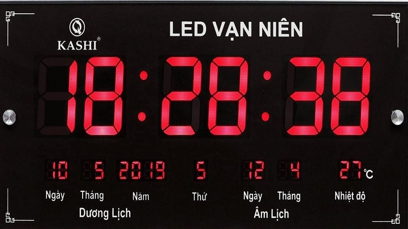 Đồng hồ led vạn niên thiết kế đơn giản