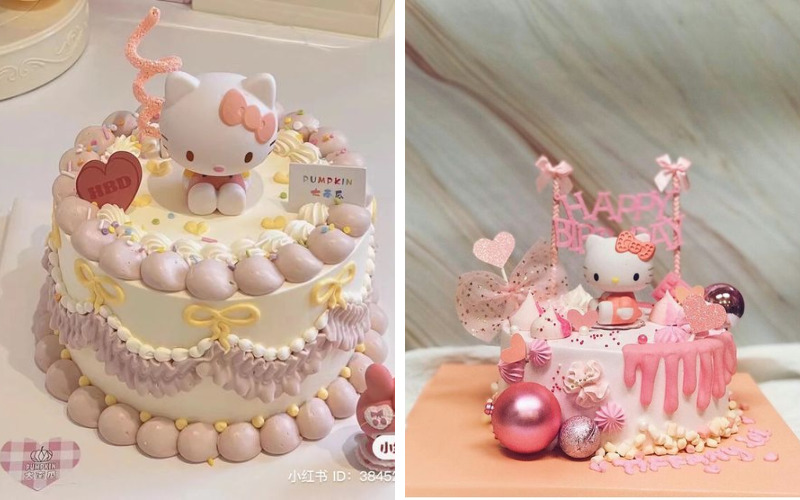 Bánh sinh nhật Hello Kitty 3D đáng yêu