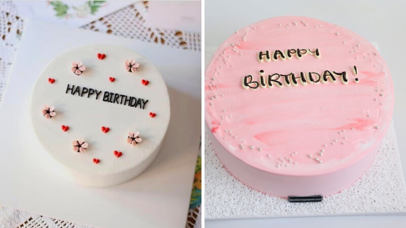 Mẫu bánh sinh nhật đơn giản, đáng yêu dành tặng vợ