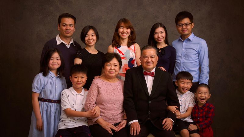 Concept chụp ảnh gia đình kiểu Hàn Quốc đơn giản